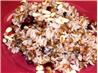 Rice, Lentils and Dried Cranberries Garnished With Pine Nuts