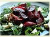 Warm Roasted Beet Salad With Spinach and Blue Cheese