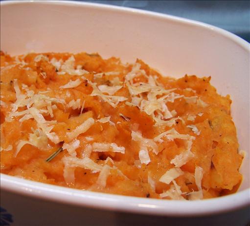 Rosemary Mashed Potatoes and Yams with Garlic and Parmesan. Photo by PaulaG