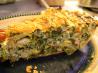 Easy Cheesy Spinach and Ham Quiche Pie