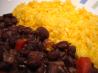 Spicy Black Beans With Yellow Rice. Recipe by Cookgirl