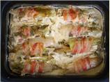 Creamy Braised Chicory/Belgian Endive and Celery With Peas