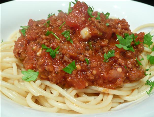 Dad's Crock Pot Spaghetti Sauce. Photo by Stardustannie