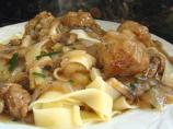 Veal or Turkey Burgers W/Onion Gravy (Low Fat!)