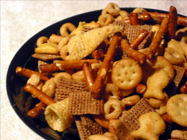 Christmas Nuts N' Bolts Snack. Photo by Chef Dee