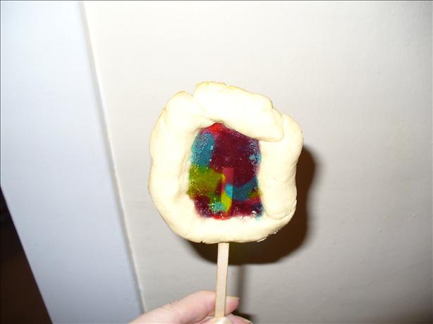 Stained Glass Cookie Pops. Photo by dsimkovic