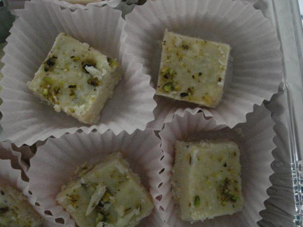 Burfi a La Yamuna - Indian Fudge. Photo by browniepie