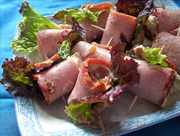 Super Easy Turkey Pastrami Appetizer. Photo by Derf