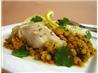 Cod With Spiced Red Lentils