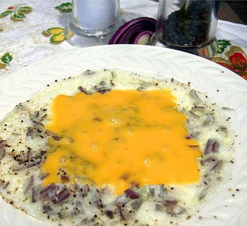 No Fat, Low Calorie, Vegetarian Omelette. Photo by Derf