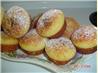 Delicious Sane Baked Sufganiot (Doughnuts) for Hanukkah. Recipe by Smadar's Sane Way &copy;