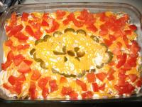 Easy Meaty 7-Layer Taco Dip