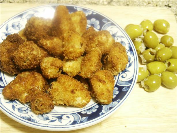 Deep-Fried Garlic Cloves and Green Olives. Photo by kiwidutch