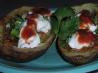 Delicious Cheesy Bacon and Green Onion Potato Skins