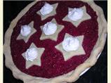 Raspberry Sour Cream Pie