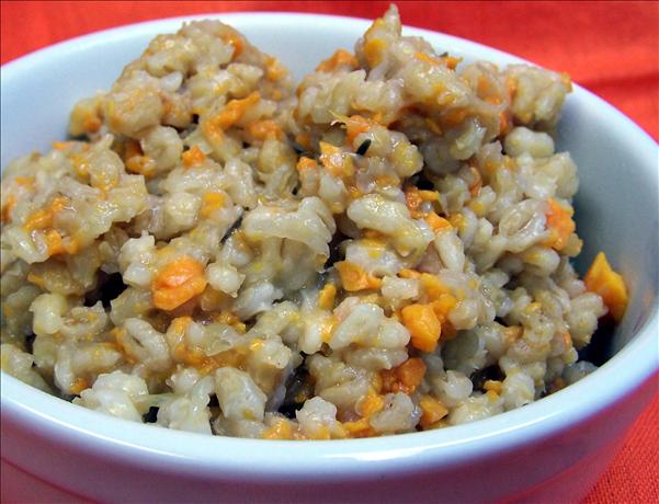 Sweet Potato Barley Risotto in the Crock Pot. Photo by PaulaG