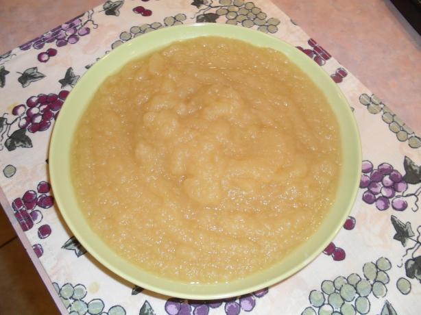 Almost Unsweetened Applesauce ( Homemade ). Photo by vivmom