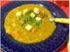 Pea Soup With Chorizo and Chipotle Peppers