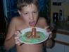 Octopus and Seaweed  (Ramen Noodles and Hot Dogs)
