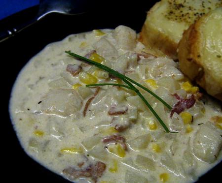 Scallop Chowder. Photo by Caroline Cooks