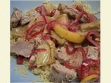 Tuna W/Black Pepper, Artichokes and Lemon