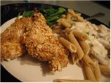 Pretzel Chicken With Dijon or Honey Mustard Dressing