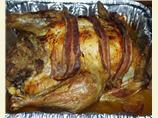 Bacon Roasted Chicken With Stuffing