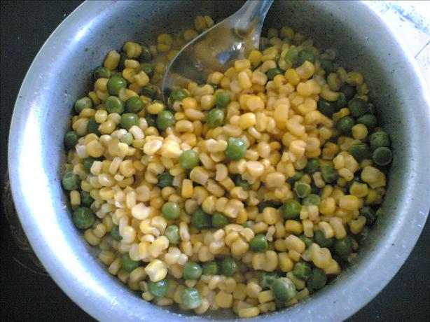 Corn and Peas. Photo by Spice girl