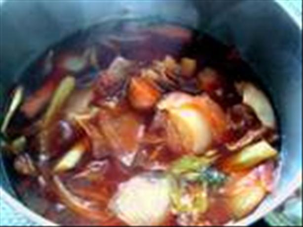 Ultimate Browned Vegetable Stock. Photo by Brenda.