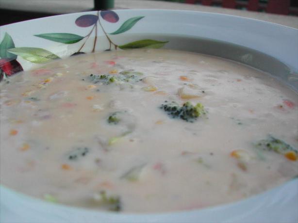 Easy Potato Cheese Soup. Photo by Kumquat the Cat's friend