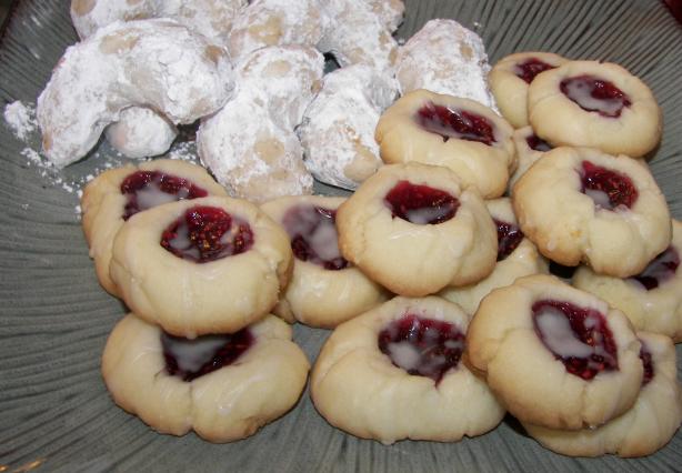 Raspberry Almond Shortbread Thumbprints. Photo by Baby Kato