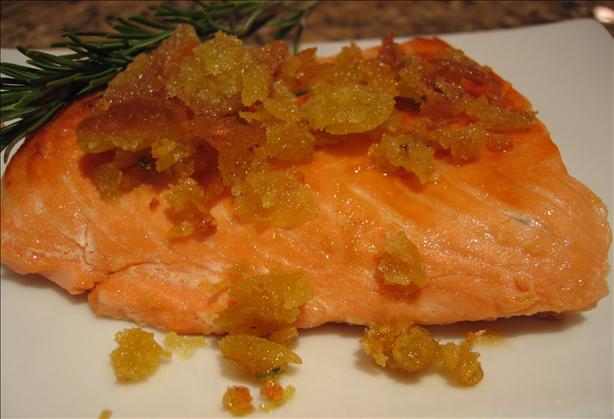 Salmon With Lemon Glaze and Rosemary Crumbs. Photo by Babs7