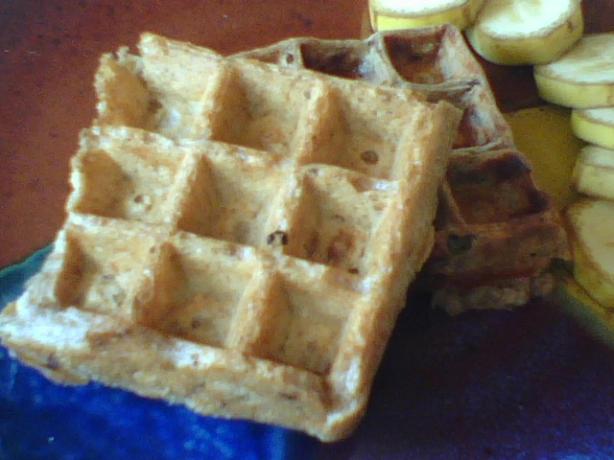 The Best Vegan Oat & Walnut Waffles (Or Pancakes). Photo by Acoustic Indigo