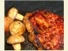 Grilled Maple Chipotle Pork Chops on Smoked Gouda Grits. Recipe by LMillerRN
