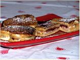 French Toast  With Raspberry, Chocolate &  Cream Cheese
