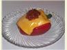 Stuffed Red Bell Peppers With Tuna. Recipe by Purdy Good Cook
