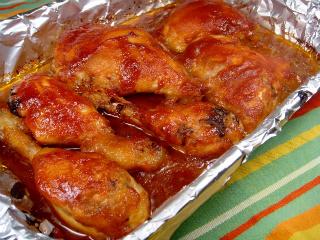 Oven Barbecued Chicken. Photo by Lori Mama