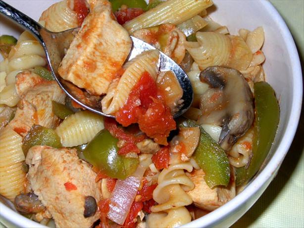 Chicken With Chipotle-Tomato Sauce and Ziti. Photo by justcallmetoni