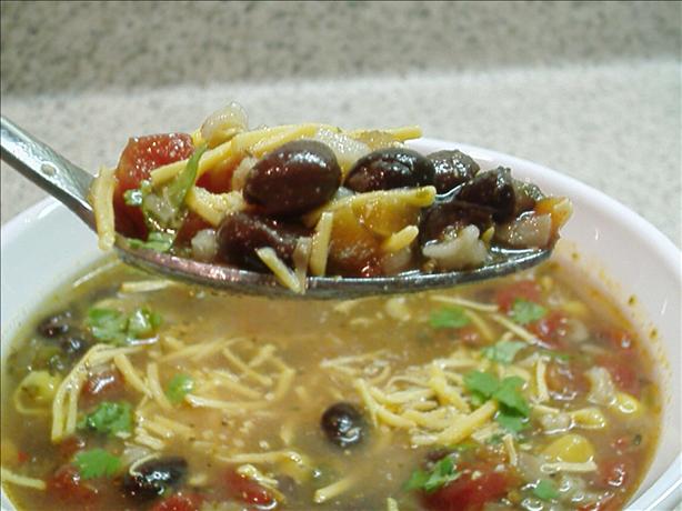Ultimate Black Bean and Rice Soup. Photo by Kim127