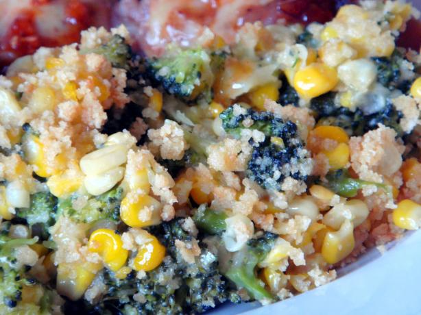 Corn and  Broccoli Bake. Photo by Lori Mama