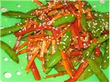 Sugar Snap Pea Salad With Ginger Soy Dressing