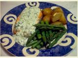 Salmon With Cucumber-Dill Sauce