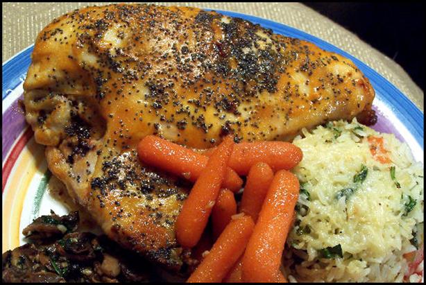 Mustard Baked Chicken With Poppy Seeds. Photo by NcMysteryShopper