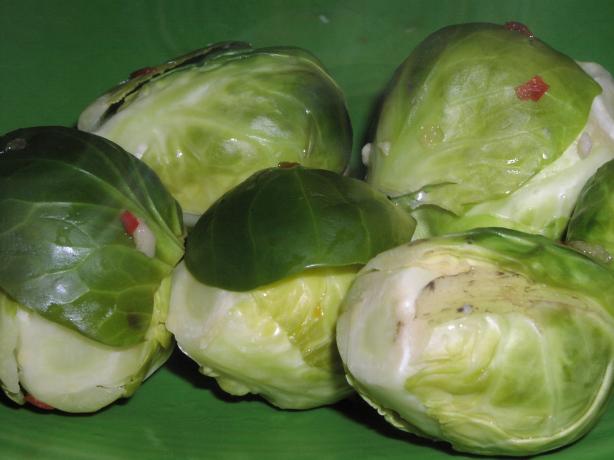 Gingered Brussels Sprouts. Photo by TeresaS