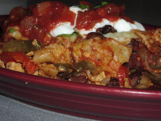 Mexican Chicken Lasagna. Photo by TeresaS
