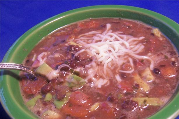 Black Bean and Avocado Soup. Photo by *Parsley*