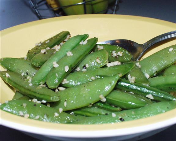 Garlic Snow Peas. Photo by Marsha D.