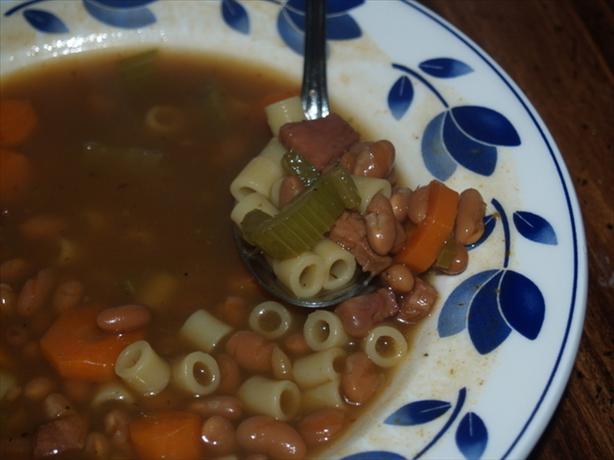 Pork and Bean Minestrone Soup. Photo by ErikaNY