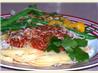 Roasted Red Pepper & Tomato Sauce over Linguine. Recipe by Rita~