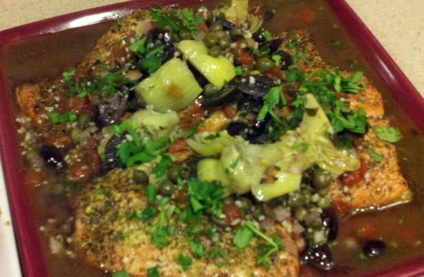 Buca Di Beppo Salmon Siracusa (Copycat). Photo by Cooks4_6